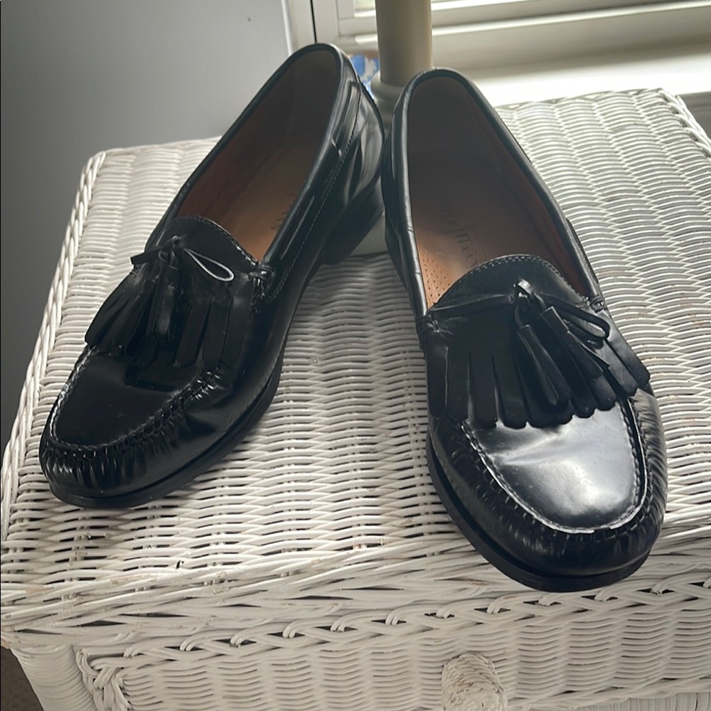 Men’s Cohl Haan Black Leather Tassel Loafers
